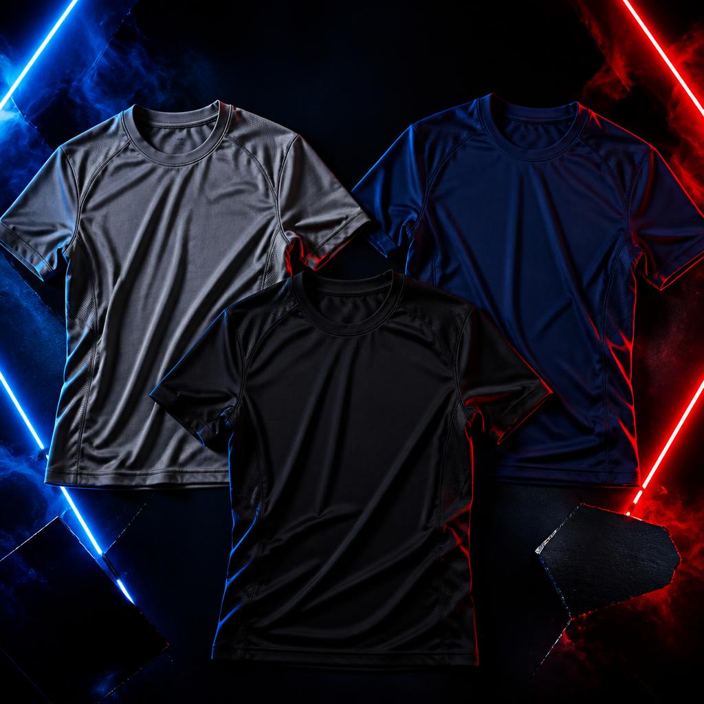 Gaiatiger 3-Pack Quick-Dry Gym T-Shirts
